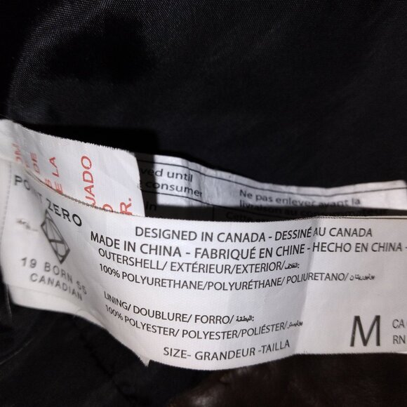 Leather Jacket, Point Zero Collection, Size -M - Picture 3 of 5